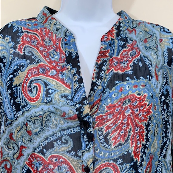 Sag Harbor Long Sleeve V-Neck Shirt  Size XL - Picture 6 of 8